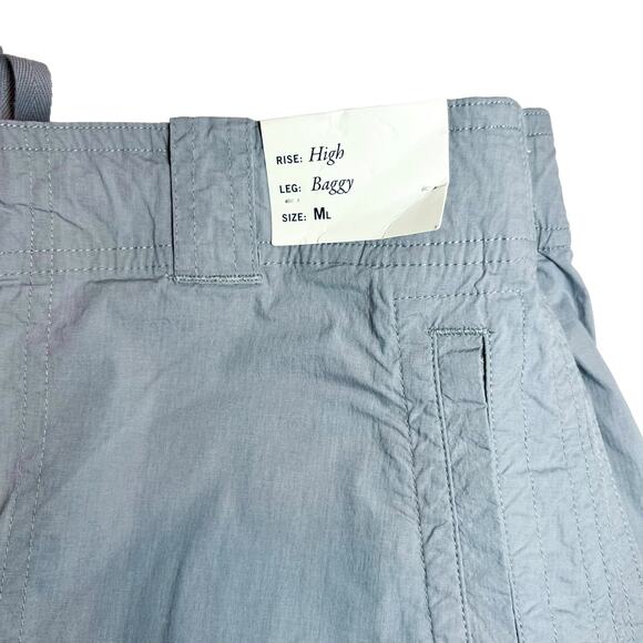 Abercrombie & Fitch High Rise Baggy Gray Cargo Pants Size M/L - Picture 5 of 6